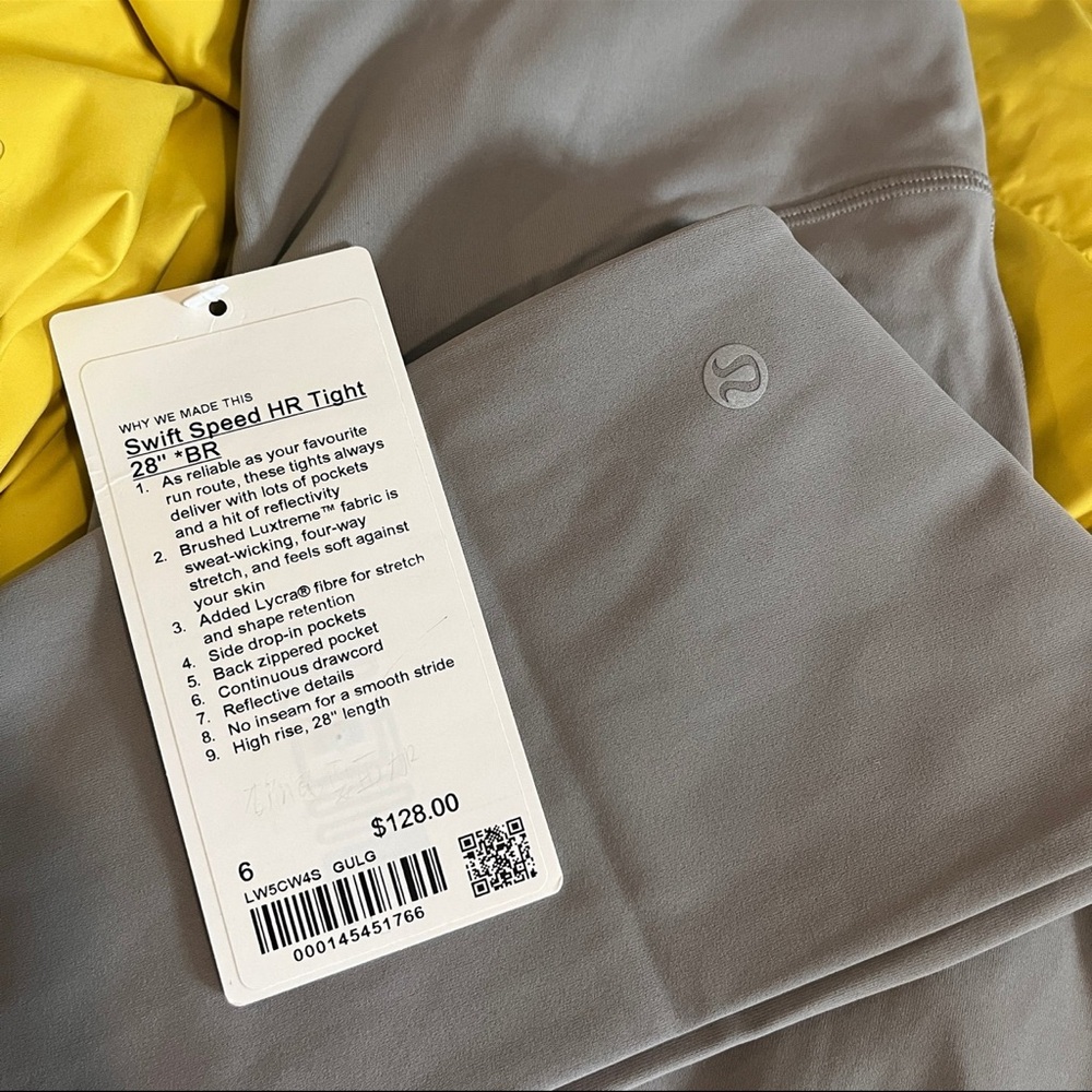 Lululemon Gray Swift Speed HR Tight